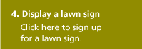 display a lawn sign